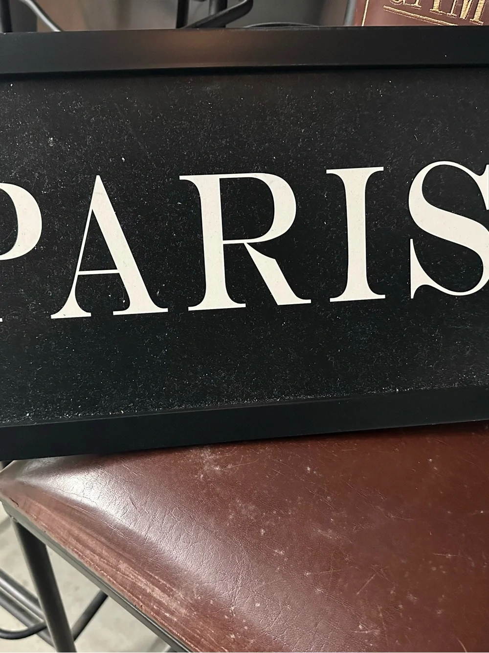Framed PARIS & LONDON Wall Art Set – Black & White Decor pair